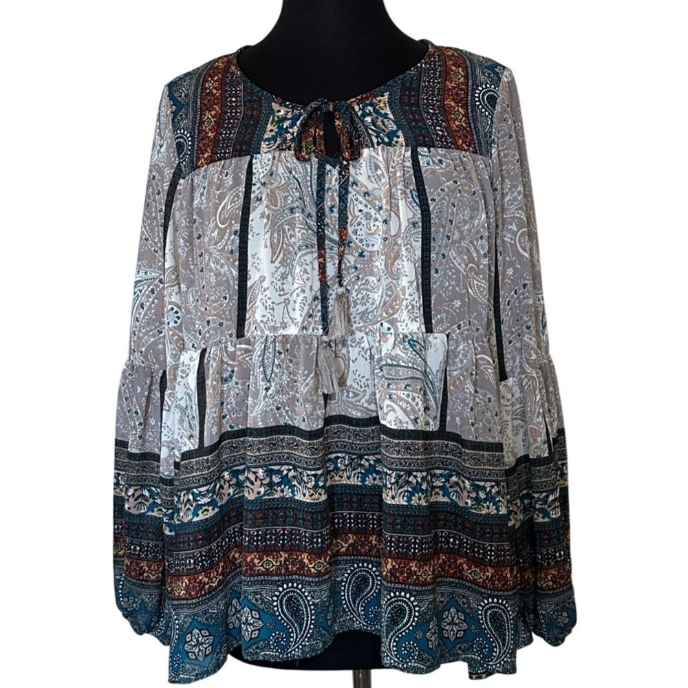 Women's Knox Rose by Target Smock Blouse 100% Polyester Junior's Size Small